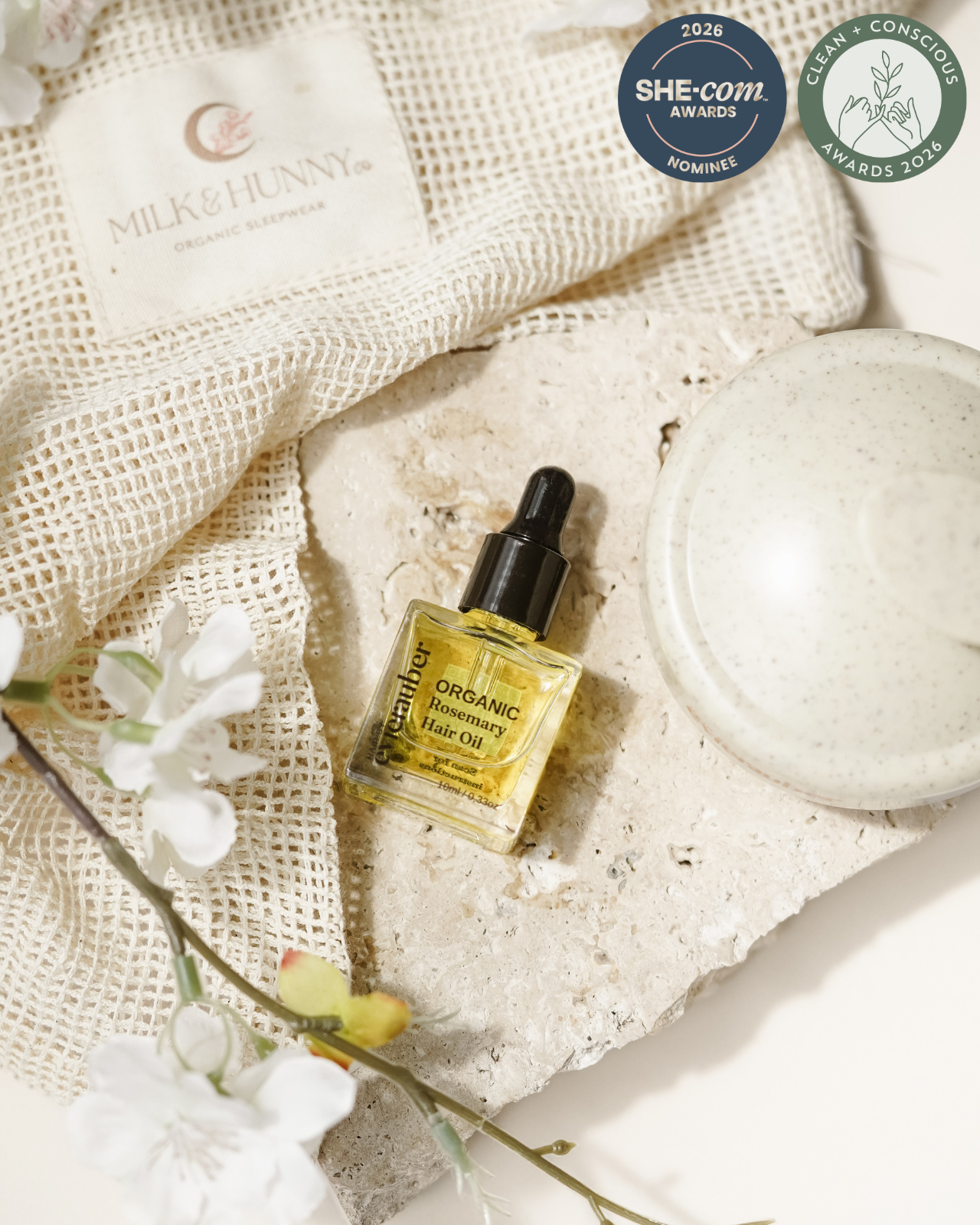 Organic Rosemary Hair & Scalp Oil 10ml